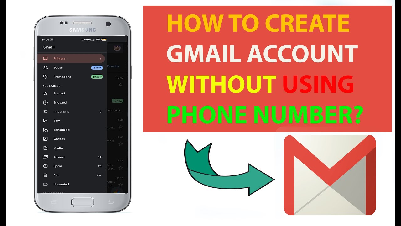 gmail registration without phone number